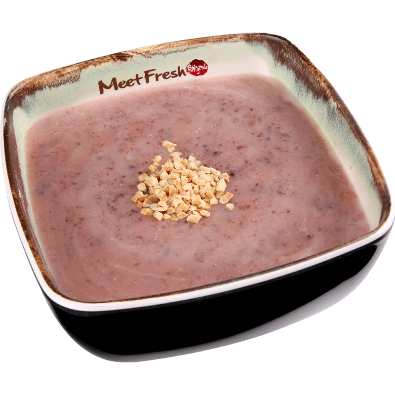 Hot Almond Purple Rice Soup