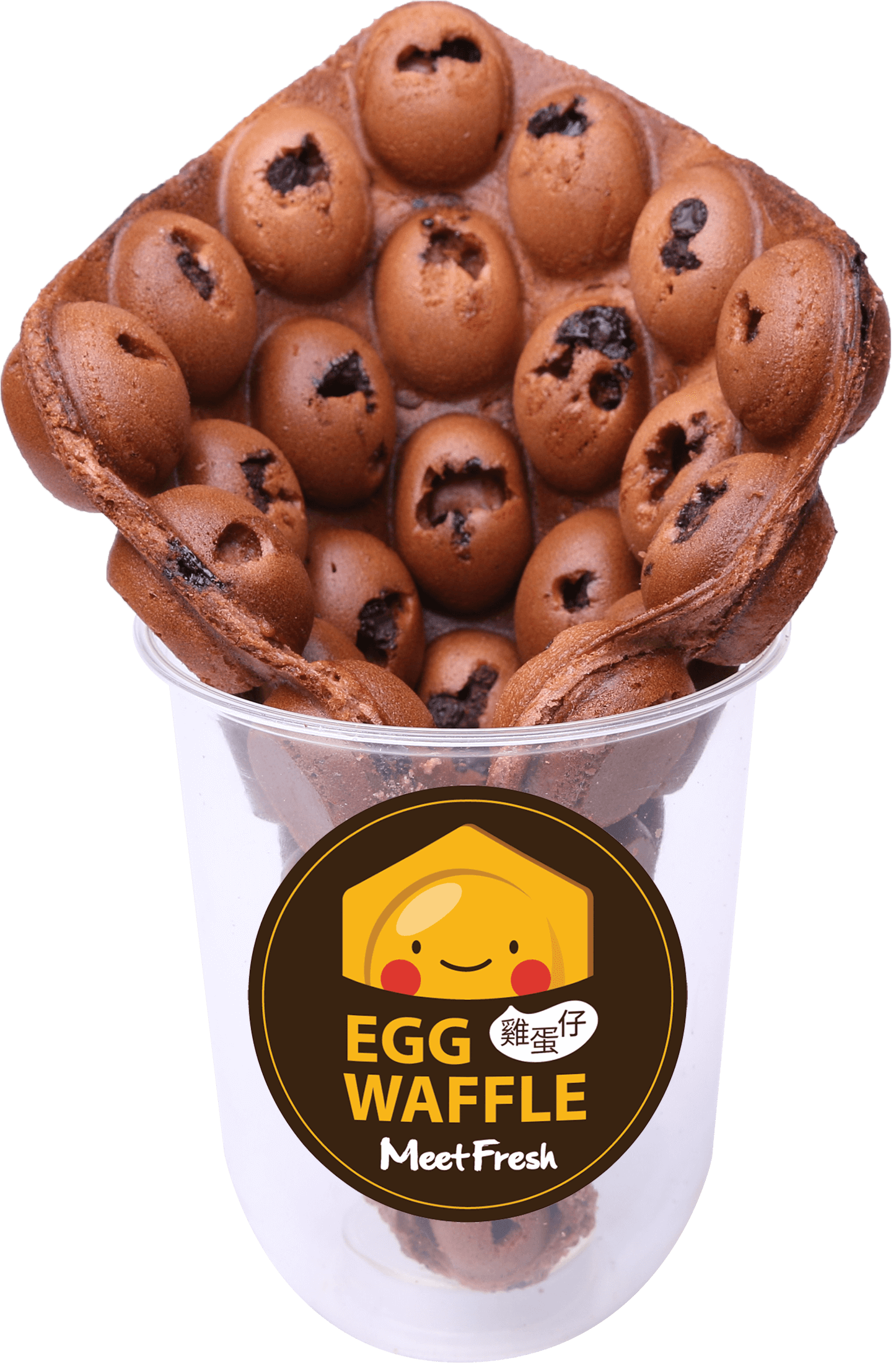 Chocolate Chips Egg Waffle