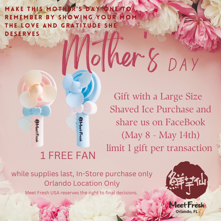 Mother's Day Promo for Orlando, Florida only