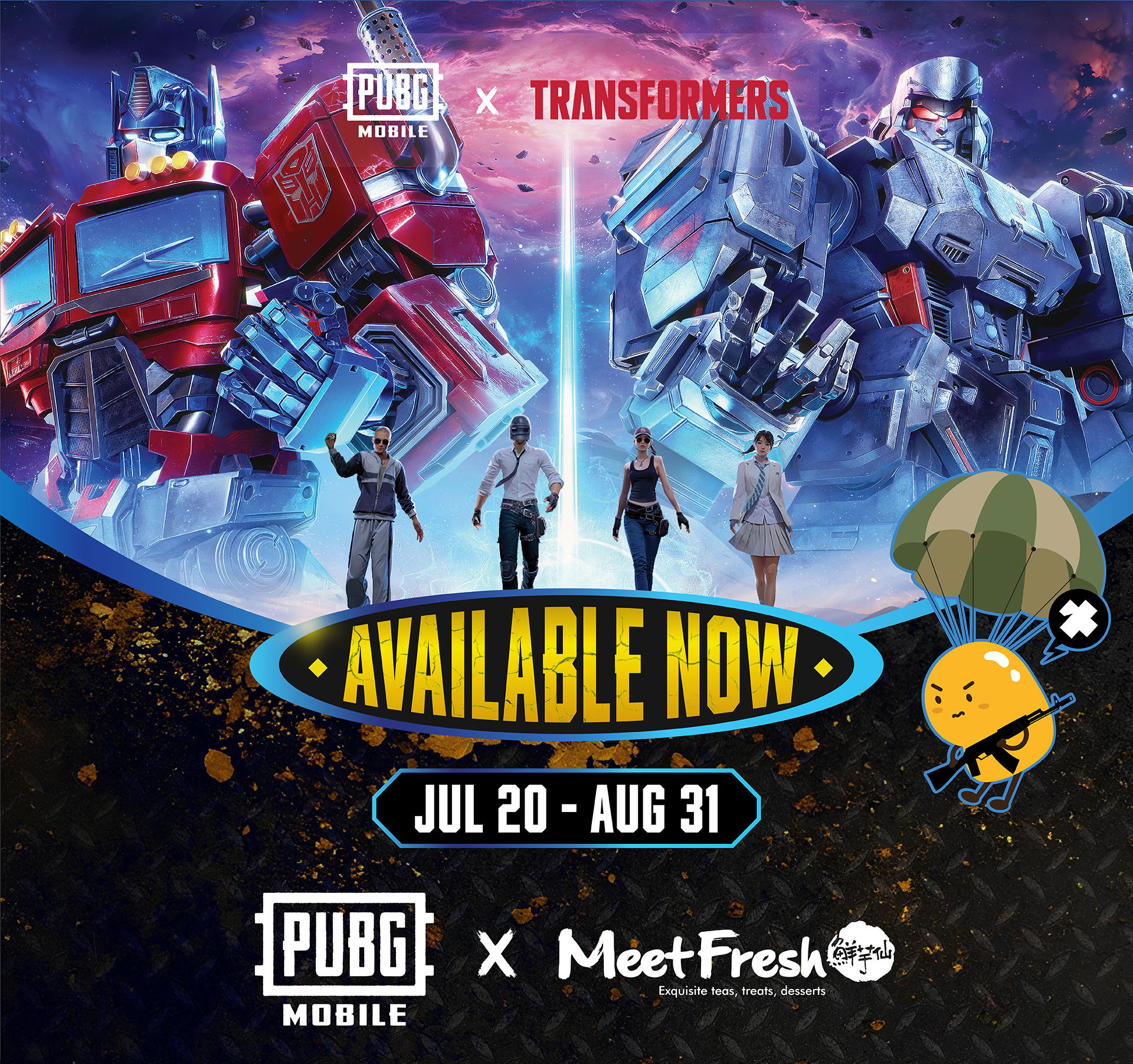 PUBG MOBILE X Meet Fresh Meet Fresh USA Exquisite teas, treats, and